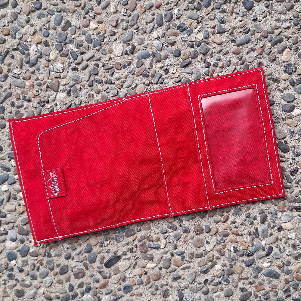 Kipling Red Travel Passport Pouch - Picture 4 of 9